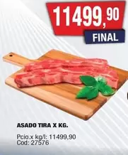 X$ - ASADO TIRA X KG.