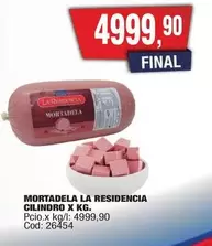 X$ - MORTADELA CILINDRO X KG