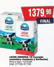 vida - LECHE 1lt (excepto comodoro rivadavia y Bariloche)