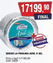 La paulina - AZUL X KG