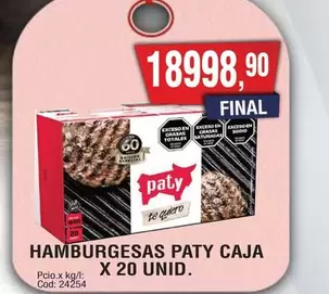Paty - HAMBURGUESAS CAJA