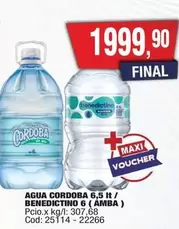 Córdoba - AGUA , BENEDICTINO