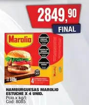 Marolio - HAMBURGUESAS ESTUCHE X 4 UNID. Cod: 8085