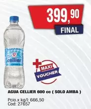 Cellier - AGUA CELLIER 600 cc (SOLO AMBA)