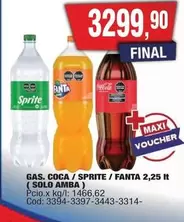 Sprite - GAS. COCA / SPRITE / FANTA