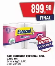 Esencial - HIGIENICO ESENCIAL BCO