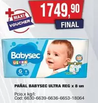Babysec - ULTRA REG x 8 un