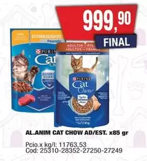 Purina - AL.ANIM CAT CHOW AD/EST. x85 gr