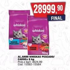 Whiskas - WHISKAS PESCADO/ CARNEX