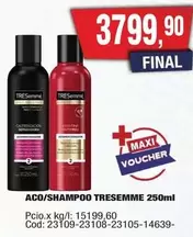 Tresemmé - ACO/SHAMPOO TRESEMME 250ml