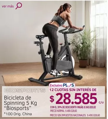 Bicicleta de Spinning 5 Kg