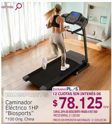 HP - Caminador Eléctrico 1 "Biosports"