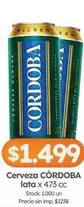 Córdoba - lata x 473 cc