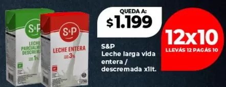 S&P - Leche larga vida entera / descremada