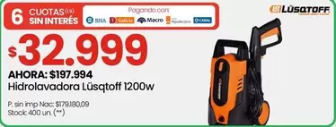Hidrolavadora 1200w