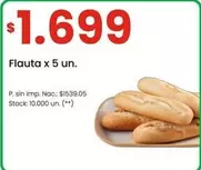 X$ - Flauta x 5 un.