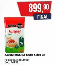 Hileret - AZUCAR LIGHT X 250 GR