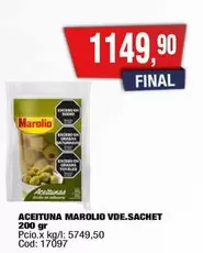 Marolio - ACEITUNA VDE.SACHET
