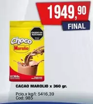 Marolio - CACAO MAROLIO