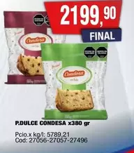 P.DULCE CONDESA x380 gr