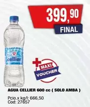 Cellier - AGUA CELLIER 600 cc (SOLO AMBA )