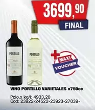 Portillo - VARIETALES