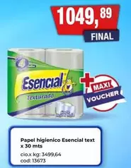 Esencial - Papel higienico text