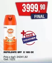Off - REPELENTE OFF X 165 CC
