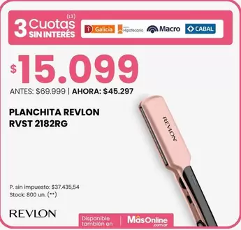 Revlon - PLANCHITA RVST 2182RG