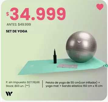 X$ - SET DE YOGA