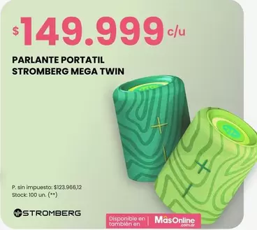 Stromberg - PARLANTE PORTATIL MEGA TWIN