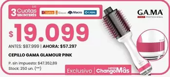 GAMA - CEPILLO GLAMOUR PINK