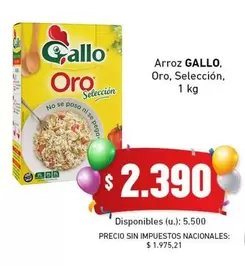 Gallo - Arroz