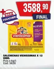 X$ - SALCHICHAS VIENISSIMAS X 12