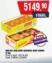 Dulcor - DULCE BATATA-BAT-CHOC