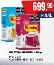 Marolio - GELATINA x 40 gr