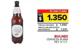Bulnez - Cerveza Rubia 