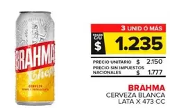 Brahma - Cerveza Blanca