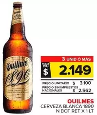 Quilmes - Cerveza Blanca 1890 