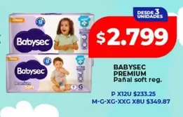 Babysec - PREMIUM Pañal soft reg.