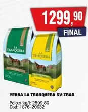 La Tranquera - YERBA LA TRANQUERA SV-TRAD