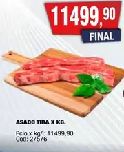 X$ - ASADO TIRA X KG.