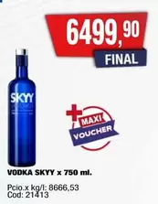Skyy - VODKA x 750 ml
