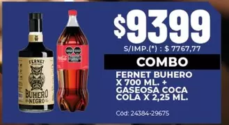 Coca cola - FERNET + GASEOSA