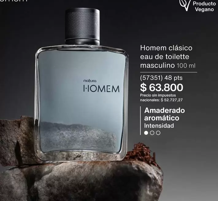 Natura - Homem clásico eau de toilette masculino