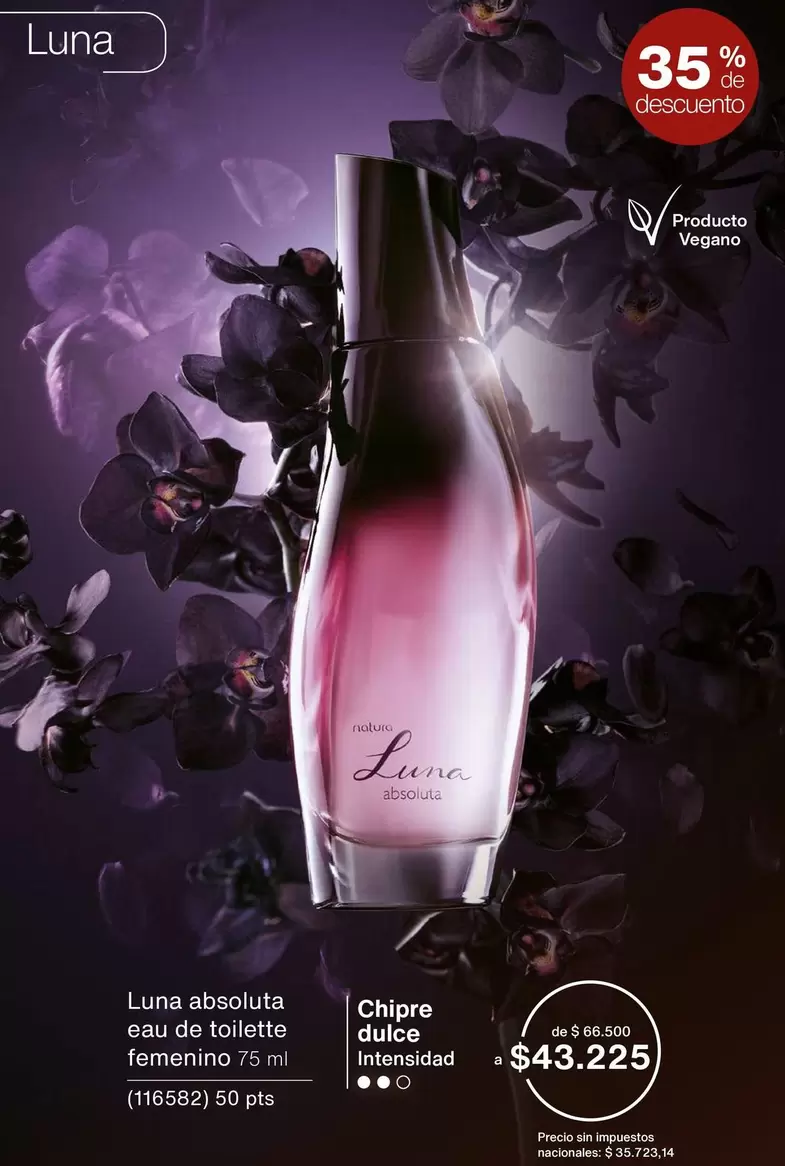 Natura - Luna absoluta eau de toilette femenino 75 ml