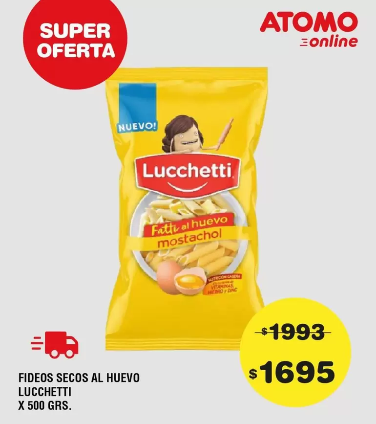 Lucchetti - FIDEOS SECOS AL HUEVO