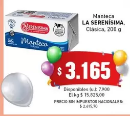 La Serenísima - Manteca