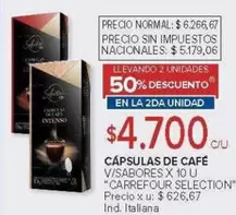 Carrefour - CÁPSULAS DE CAFÉ
