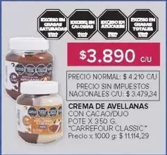 Carrefour - CREMA DE AVELLANAS